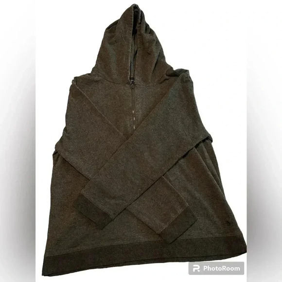 Original Penguin by Munsing Wear Size L Gray Hoodie Quarter Zip Longsleeve - Picture 1 of 5